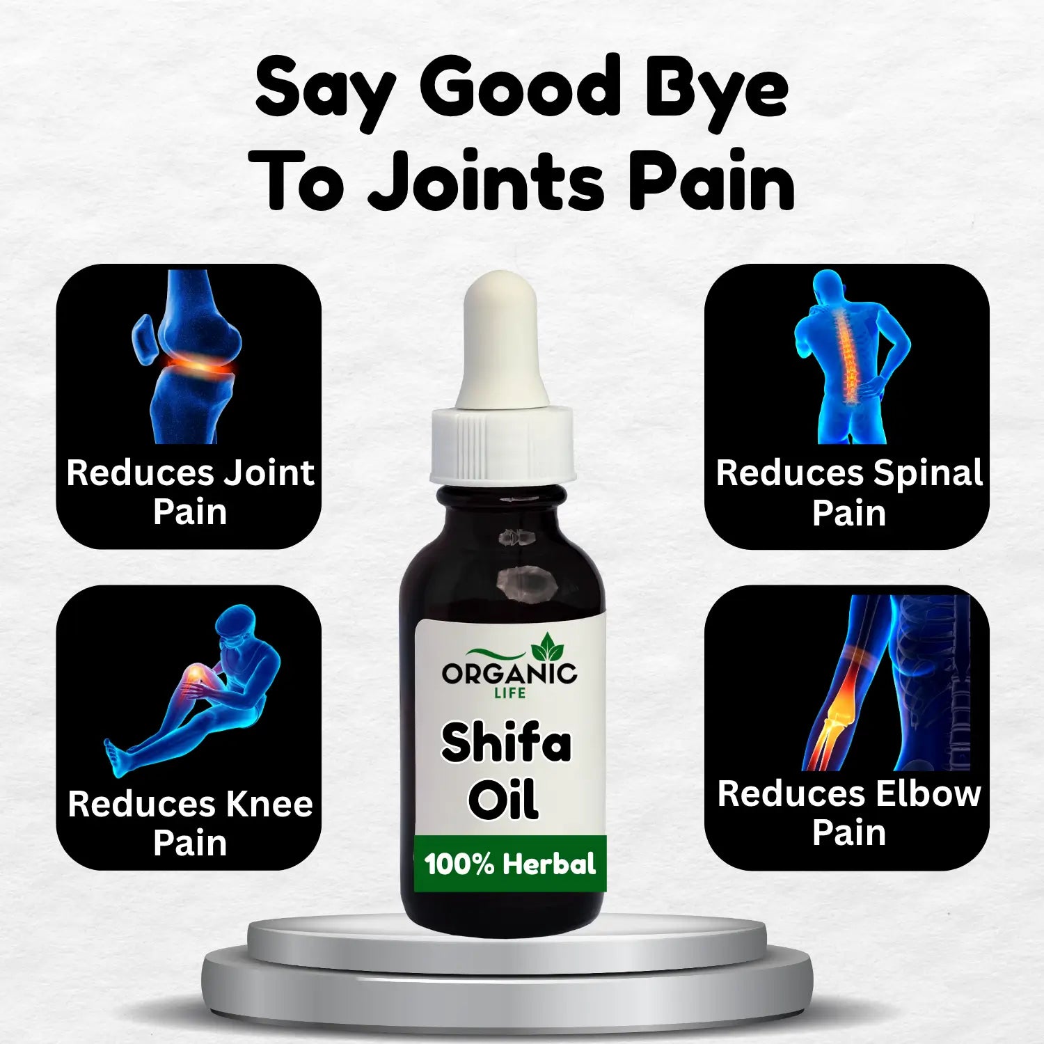 Shifa Oil Best Herbal Pain Relief Oil For Joints, Back & Muscles Pain 30ml