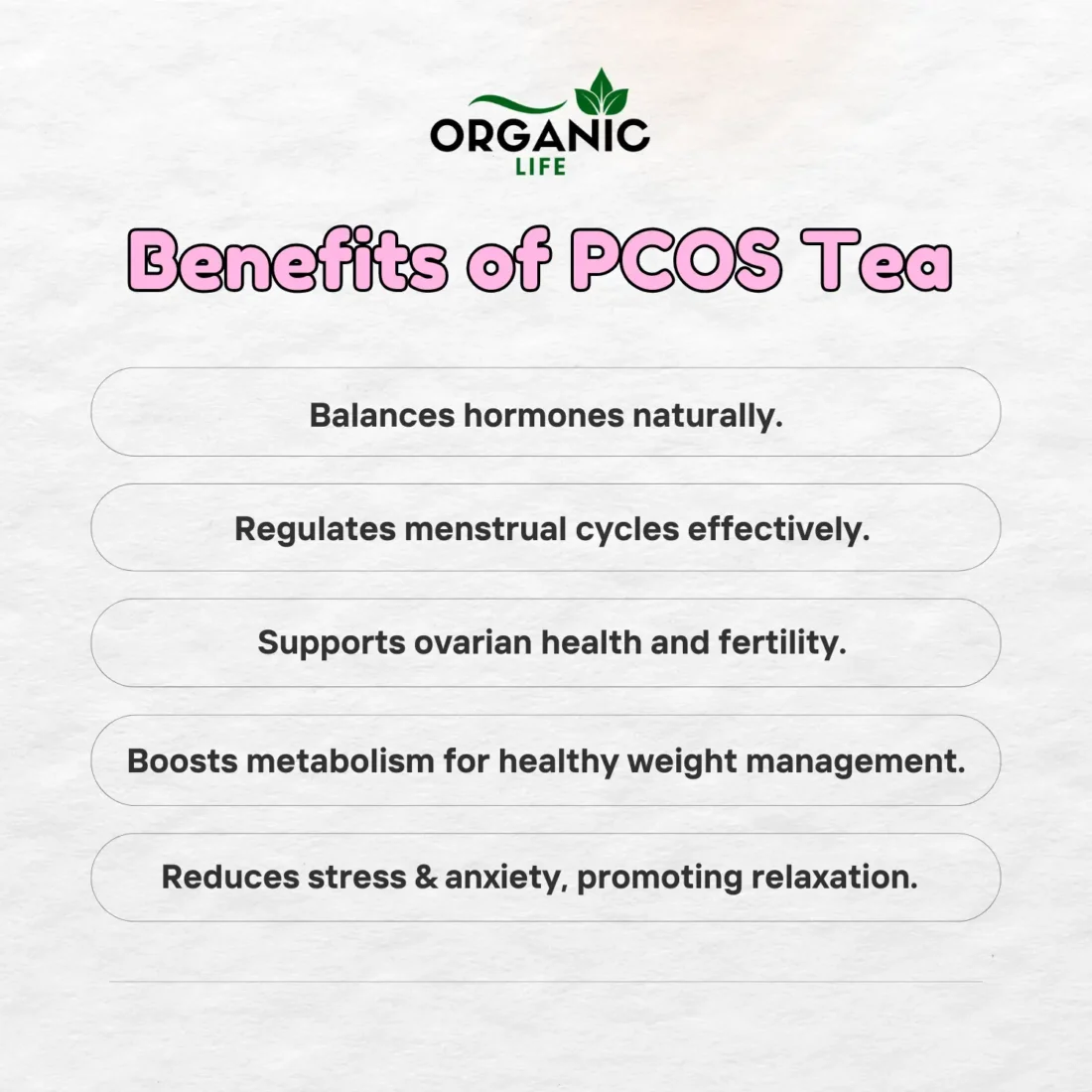 PCOS Tea for PCOS and Conceiving Baby (200g) - Image 3